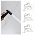 Bidet Sprayer For Toilet, Handheld Cloth Diaper Sprayer Matte Black Metal