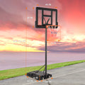 Outdoor Portable Basketball Rack, Suitable For Children And Adults, Durable Family Game Set Black Iron Plastic