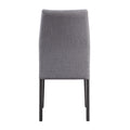 Dove Grey And Grey Oak Upholstered Side Chairs Set Of 2 Grey Dining Room Foam Rectangular Traditional Side Chair Solid Back Set Of 2 Wood Fabric