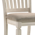 Tan And Cream Slatted Back Side Chairs Set Of 2 Solid Tan Dining Room Foam Rectangular Traditional Side Chair Rubberwood Slat Back Set Of 2 Wood Fabric