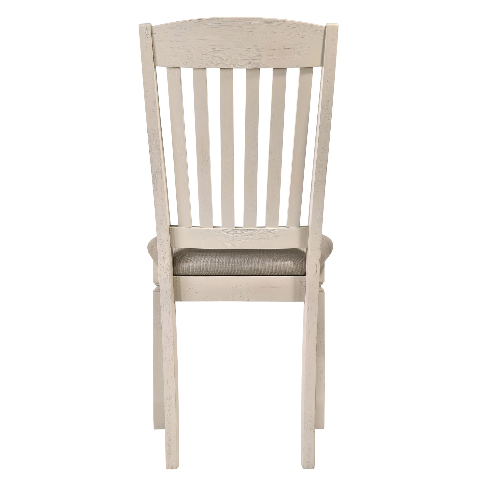 Tan And Cream Slatted Back Side Chairs Set Of 2 Solid Tan Dining Room Foam Rectangular Traditional Side Chair Rubberwood Slat Back Set Of 2 Wood Fabric