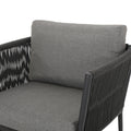 Hanford Club Chair Grey Woven Rope