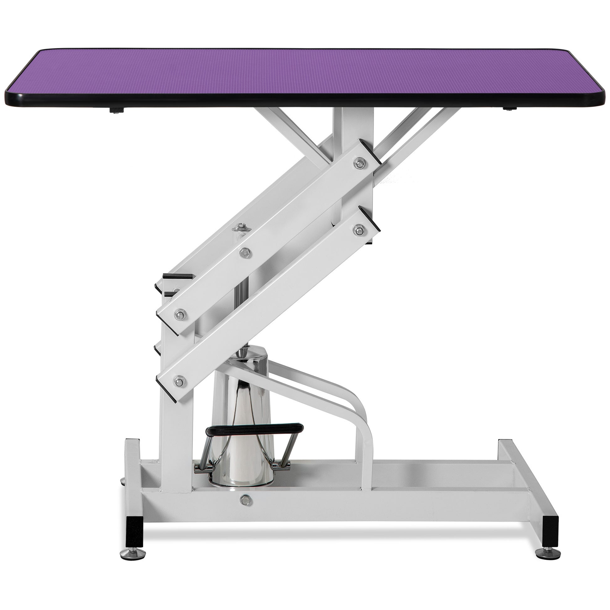 42.5Inch Hydraulic Pet Grooming Table Purple Mdf Steel