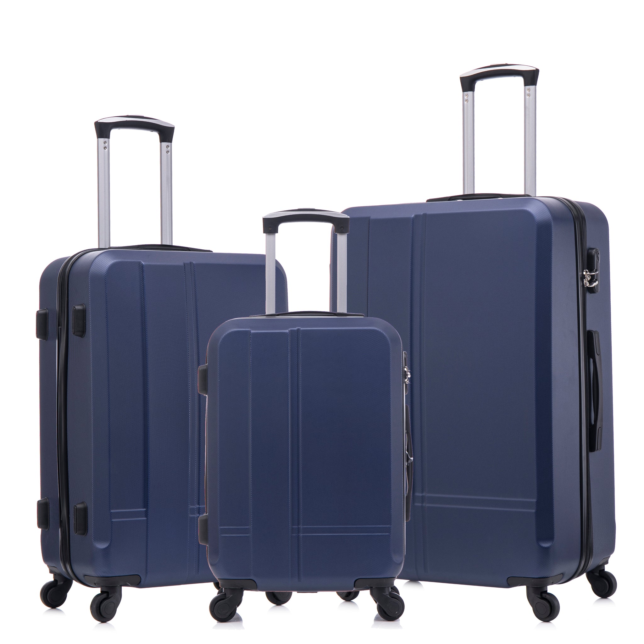 Luggage Set Of 3 Pieces 20 24 28 Luggage Set Wheel Luggage Abs Durable And Lightweight Rotating Hard Shell Luggage Blue Blue Abs