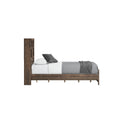 Plinz Brown Full Bookcase Bed Full Brown Engineered Wood