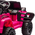 12V Kids Ride On Electric Car W Parents Control,Dual Drive, Four Wheel Suspension,With Music,Bluetooth,Mp3,Usb,With Headlights, Steering Wheel Quick Release,Slow Start For Kids Aged 3 4. Pink 50 99 Lbs Polypropylene