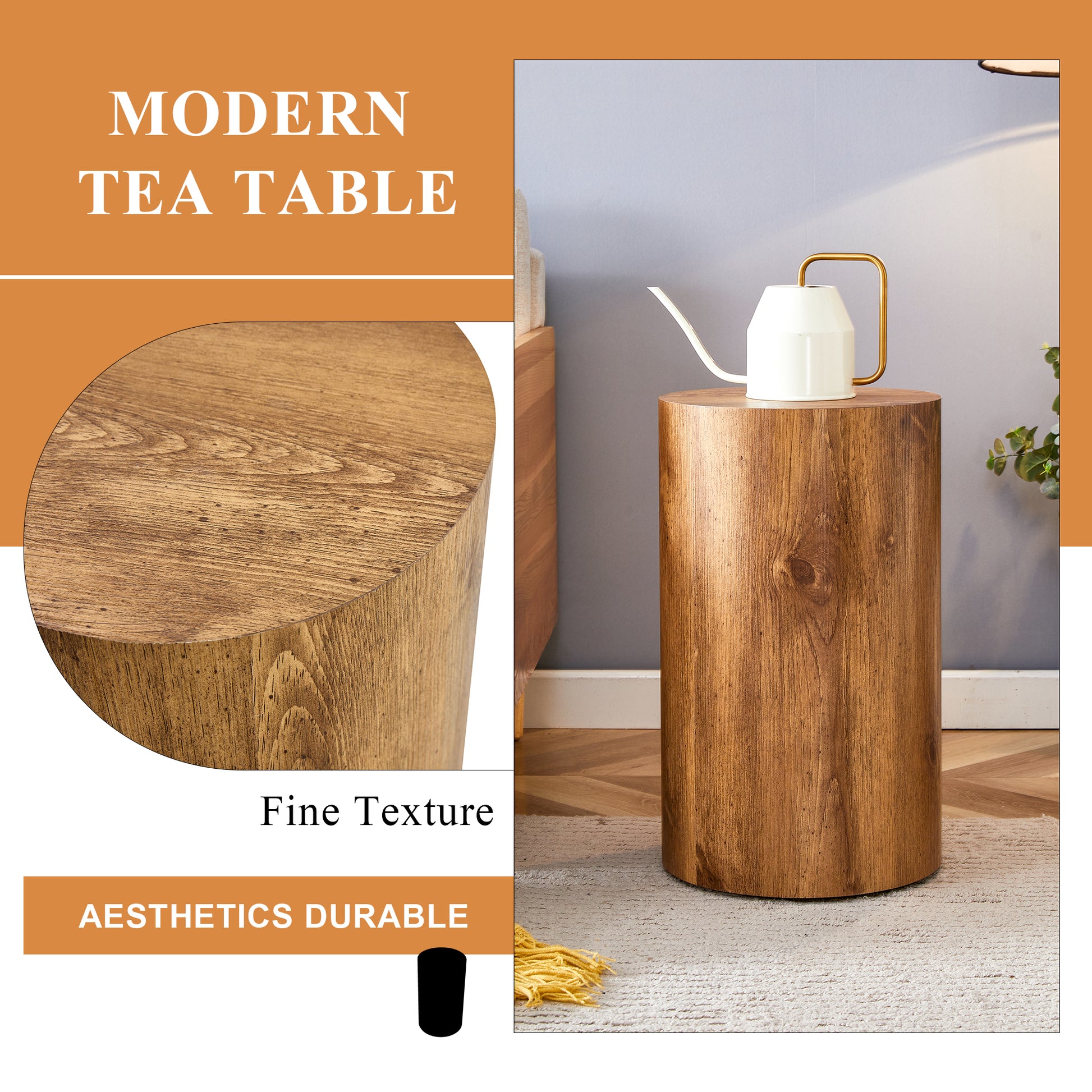 The Cylindrical Table With Its Patterned Design Can Be Easily Integrated Into A Variety Of Interior Styles, From Coffee Tables To Small Dining Tables, Workbenches Or Makeshift Writing Desks. Wood Mdf