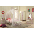 White And Light Purple Nightstand White Bedroom Rectangle Shabby Chic White Wood Metal