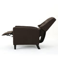 Classic Coffee Fabric Push Back Chair Coffee Fabric