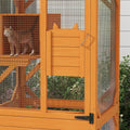 Pawhut Large Cat House With High Up Resting Box, 71