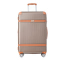 Hardshell Luggage Sets 3 Piece Double Spinner 8 Wheels Suitcase With Tsa Lock Lightweight 20''24''28'' Coppery Abs