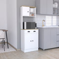 Albany Kitchen Pantry With 3 Doors Cabinet And Drawer Freestanding Multicolor Kitchen Shelves Included Modern Particle Board Engineered Wood