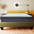 14 In. Hybrid Plush Queen Size Foam Mattress, Soft Polyester Knit Cover, Multi Layer Foam Mattress, White Gray Grey White Bedroom Contemporary Foam Polyester Queen