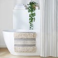 Woven Texture Stripe Bath Rug 22 X 58