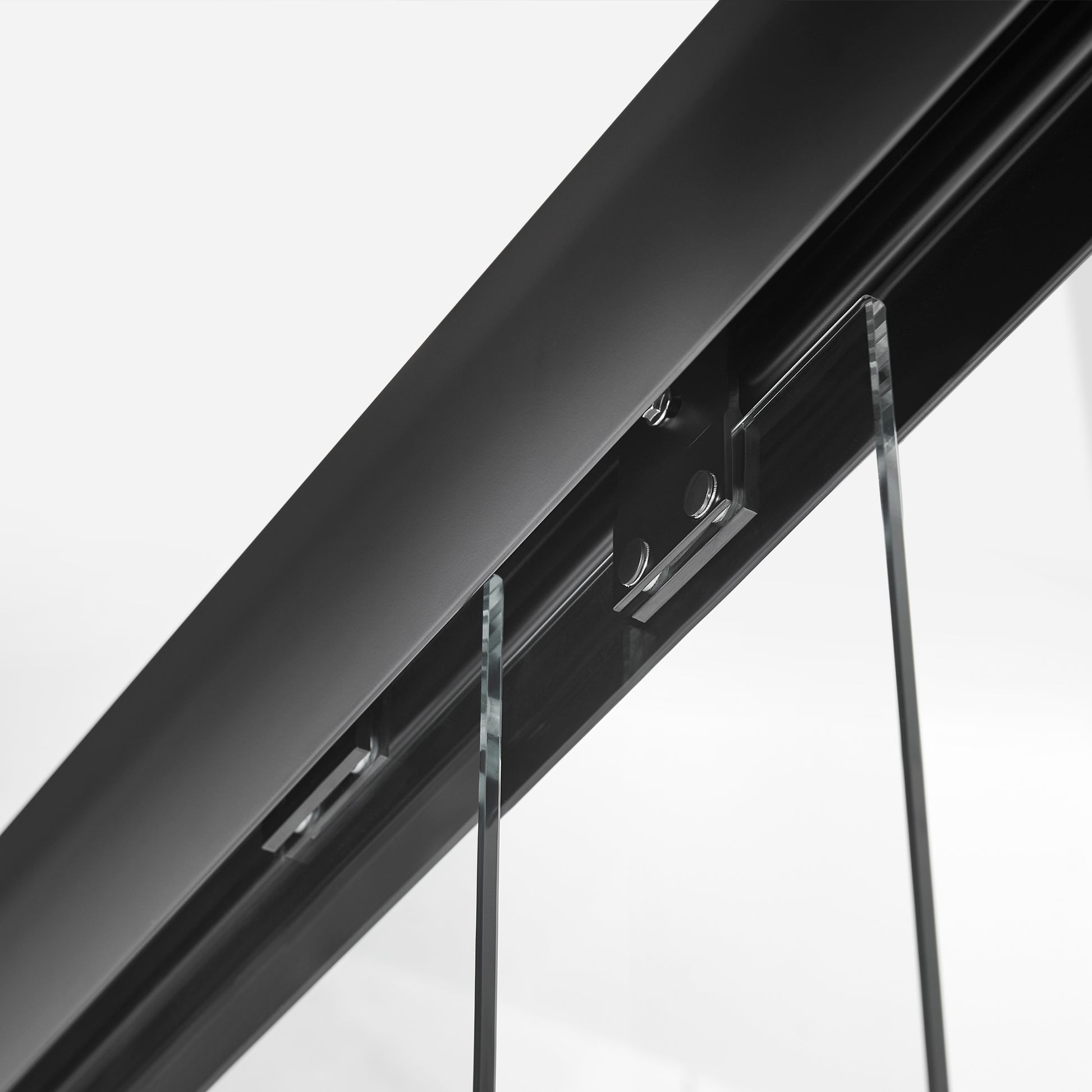 Framed Sliding Shower Door 56" 60"W X 75"H, Bypass Double Sliding Glass Door With 1 4" 6Mm Clear Glass, Matte Black Finish Matte Black Bathroom American Design Glass Metal