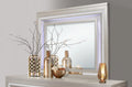 Cross Glam Champagne Mirror With Led Champagne Solid Wood Mdf