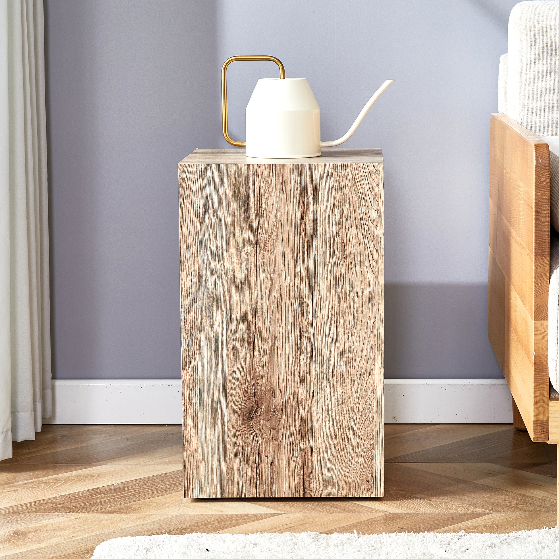 Modern Three Piece Coffee Table.Elevate Your Living Space With This Modern Mdf Coffee Table That Showcases Smooth, Light Wood Color Texture Patterns. Stylish Design. Wood Mdf