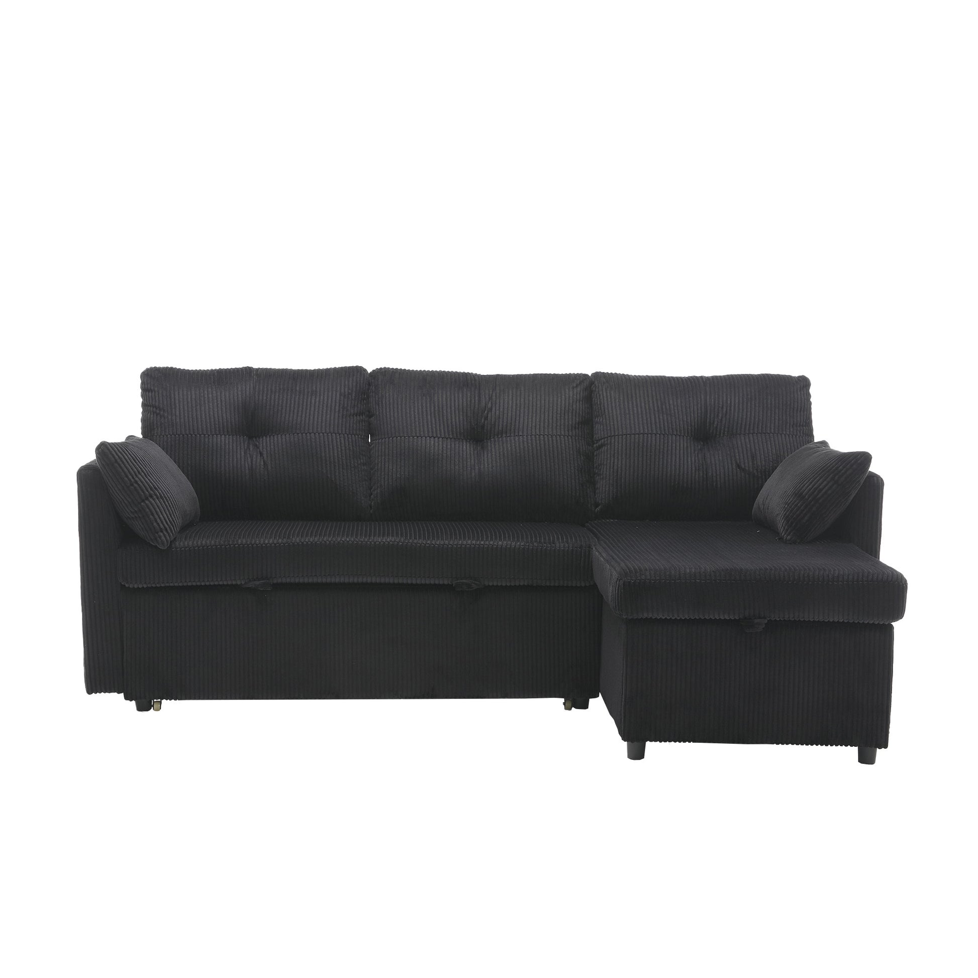 United Modular Sectional Sofa L Shaped Modular Couch With Reversible Chaise Modular Sofa Sectional Couch With Storage Seats Black Velvet 3 Seat