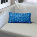 Atlas Indoor Outdoor Soft Royal Pillow, Sewn Closed, 12X16 Multicolor Polyester