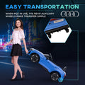 Aosom Kids Ride On Car, 12V Licensed Audi Rs E Tron Gt 3.1 Mph Electric Car For Kids, Ride On Toy For Boys And Girls With Remote Control, 4 Wheels With Suspension, Horn, Music, Lights, Blue Blue Plastic