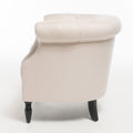 Akira Club Chair Beige Fabric