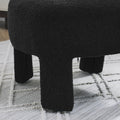 Hoop Gauze Lounge Chair With Soft Cushion And Backrest, Need To Be Assembled, Suitable For Living Room Bedroom Dining Room Black 24.5