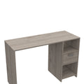 Arlington Computer Desk With 2 Open Storage Shelves And Drawer With Handle Gray Computer Desk Office Contemporary Rectangular Drawers Computer Tables Rectangular Melamine Engineered Wood