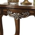Antique Oak End Table With Queen Anne Legs Oak Primary Living Space Square Solid Wood Mdf