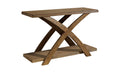 Transitional 1Pc Sofa Table Occasional Tables Plank Style Top Antique Light Oak Open Bottom Shelf Light Oak Primary Living Space Antique,Contemporary,Modern,Rustic,Transitional Rubberwood Open Storage Rectangular Console Tables Solid Wood
