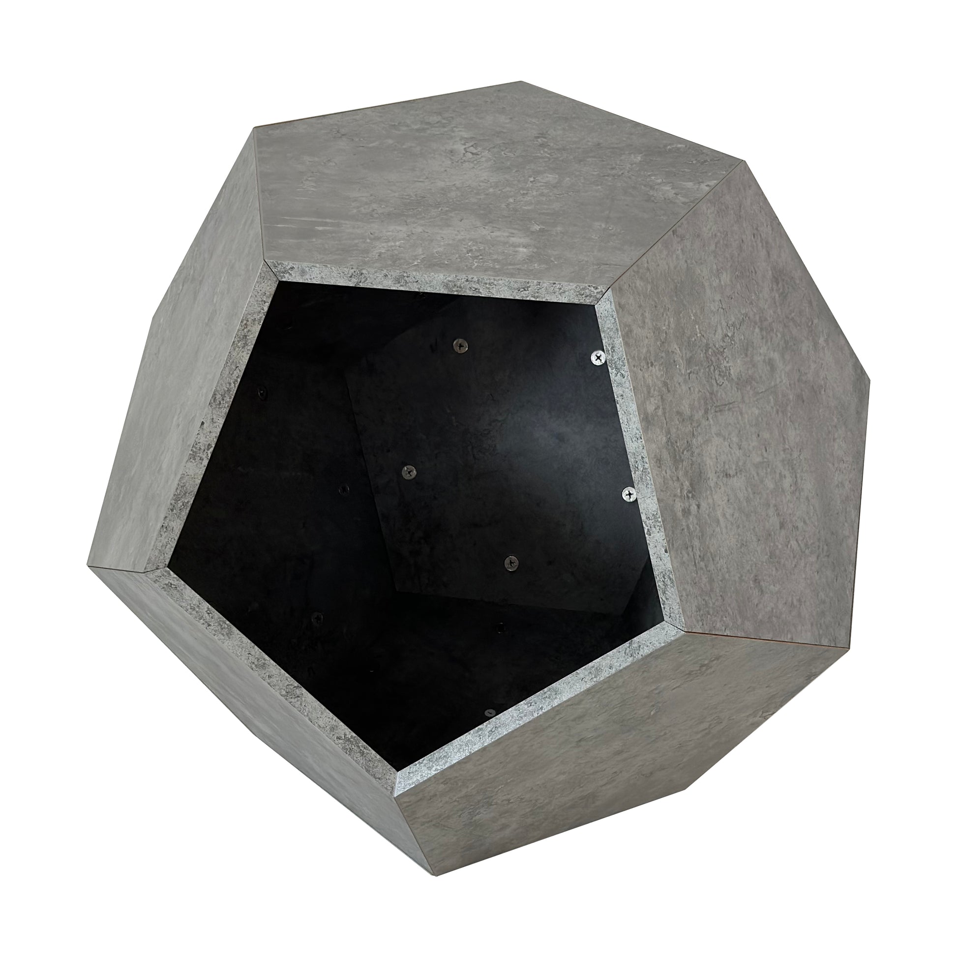 25.98"Modern Pet Furniture Cat Litter Side Table, Sofa Side Table, Planter Mdf Multifunctional Furniture, Cement Gray Cement Grey Mdf