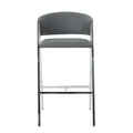 Bar Chair Mp2 Set Of 2 Grey Pu