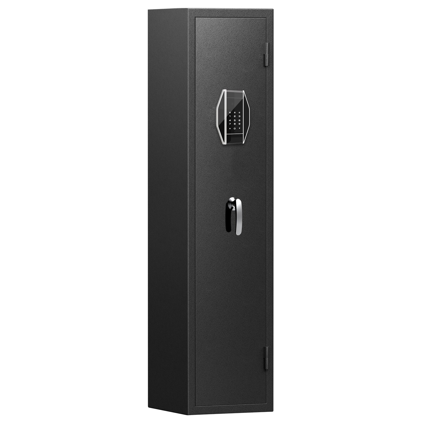 3 4 Safe For Rifles And Pistols,Quick Access Password Safe,High Security Metal Rifle Safe Locker With Removable Shelf And 2 Adjustable Slots Black Steel