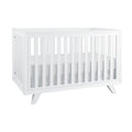 Wooster Convertible Crib In Pure White White Wood