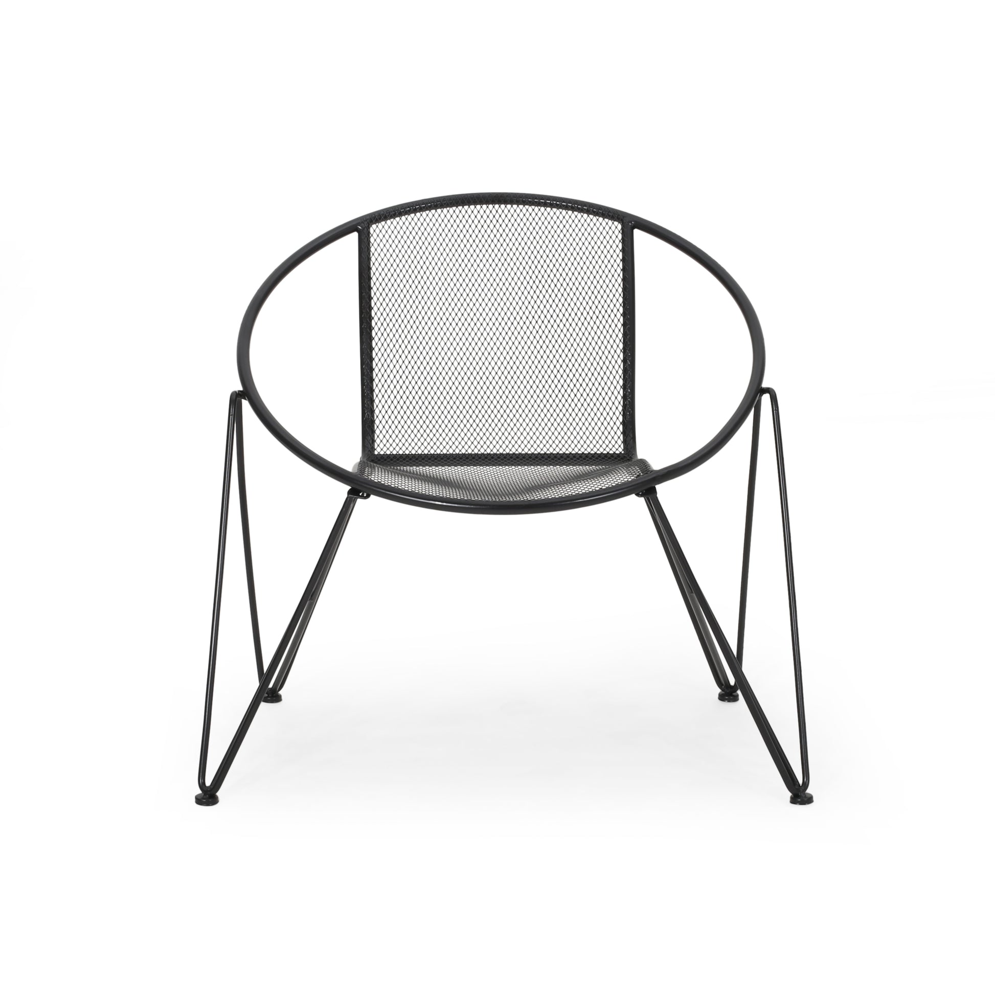 Georgia Chair Set Of 2 Matte Black Iron