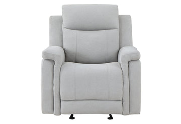 Eco Grey Glider Recliner Gray Fabric