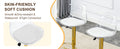 Modern Minimalist Bar Chairs And Bar Stools. Can Rotate 360 And Adjust Lifting. Pet Backrest And Pu Seats. Set Of 2. Suitable For Bars, Restaurants, And Front Desk Cashiers. Gold Set Of 2 Pu