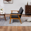 Coolmore Mid Century Modern Solid Loveseat Sofa Upholstered Pu Leather Loveseat, 2 Seat Upholstered Loveseat Sofa Modern Couch Black Pu Pu Leather 2 Seat