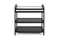 Brees Changing Table Black Brownstone Black Brown Wood