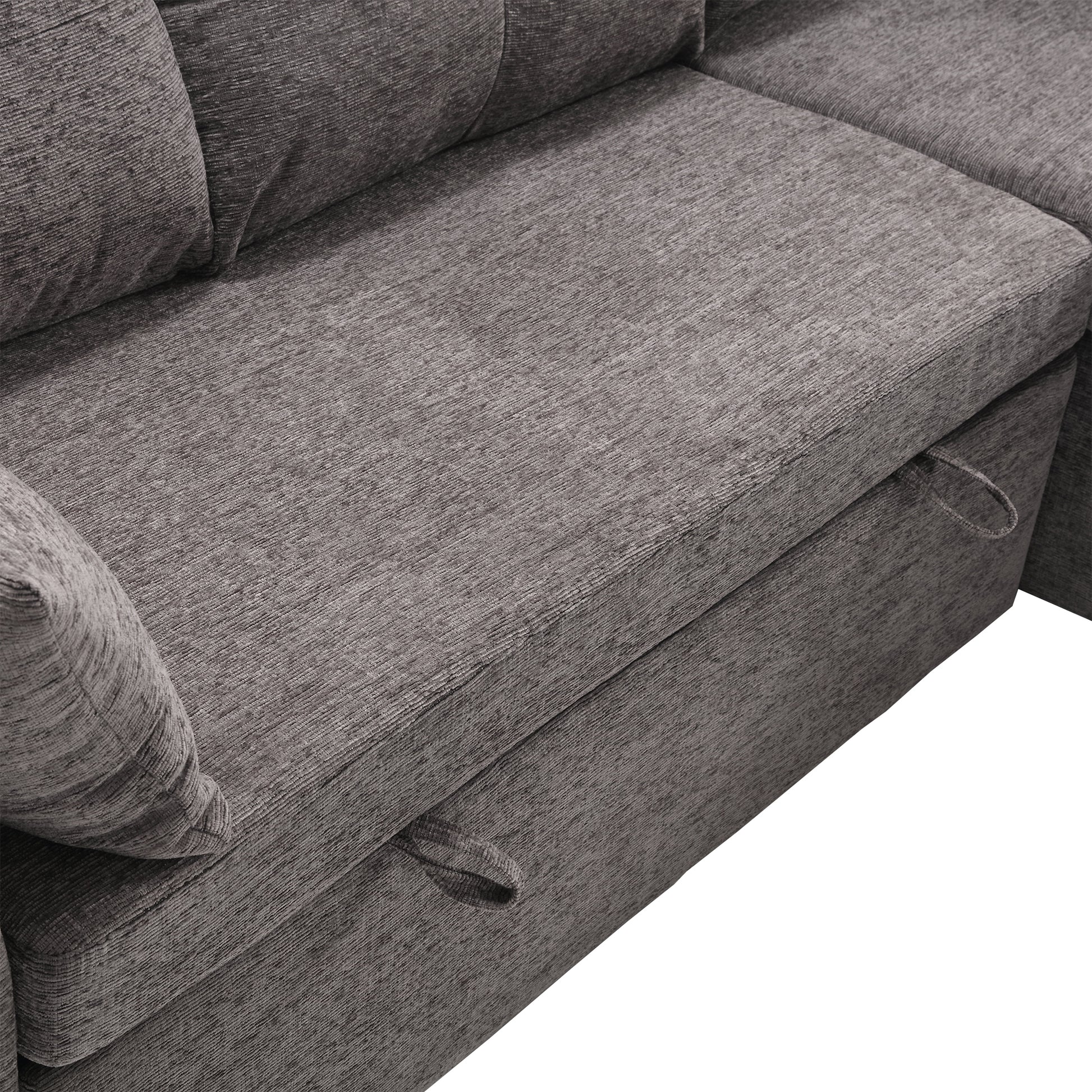United Modular Sectional Sofa L Shaped Modular Couch With Reversible Chaise Modular Sofa Sectional Couch With Storage Seats Dark Gray Chenille 3 Seat
