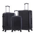 Luggage Set Of 3 Pieces 20 24 28 Luggage Set Wheel Luggage Abs Durable And Lightweight Rotating Hard Shell Luggage Black Black Abs