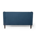 Seat Navy Blue Wood Paper Glass Metal 2 Seat