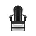 Black Adirondack Chair Premium Hdpe Poly Lumber For Pool, Patio, And Garden Elegance No Adirondack Black Weather Resistant Frame American Traditional Hdpe Hdpe