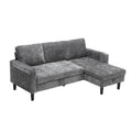 United Sectional Sofa Reversible Sectional Sleeper Sectional Sofa With Storage Chaise Gray Chenille