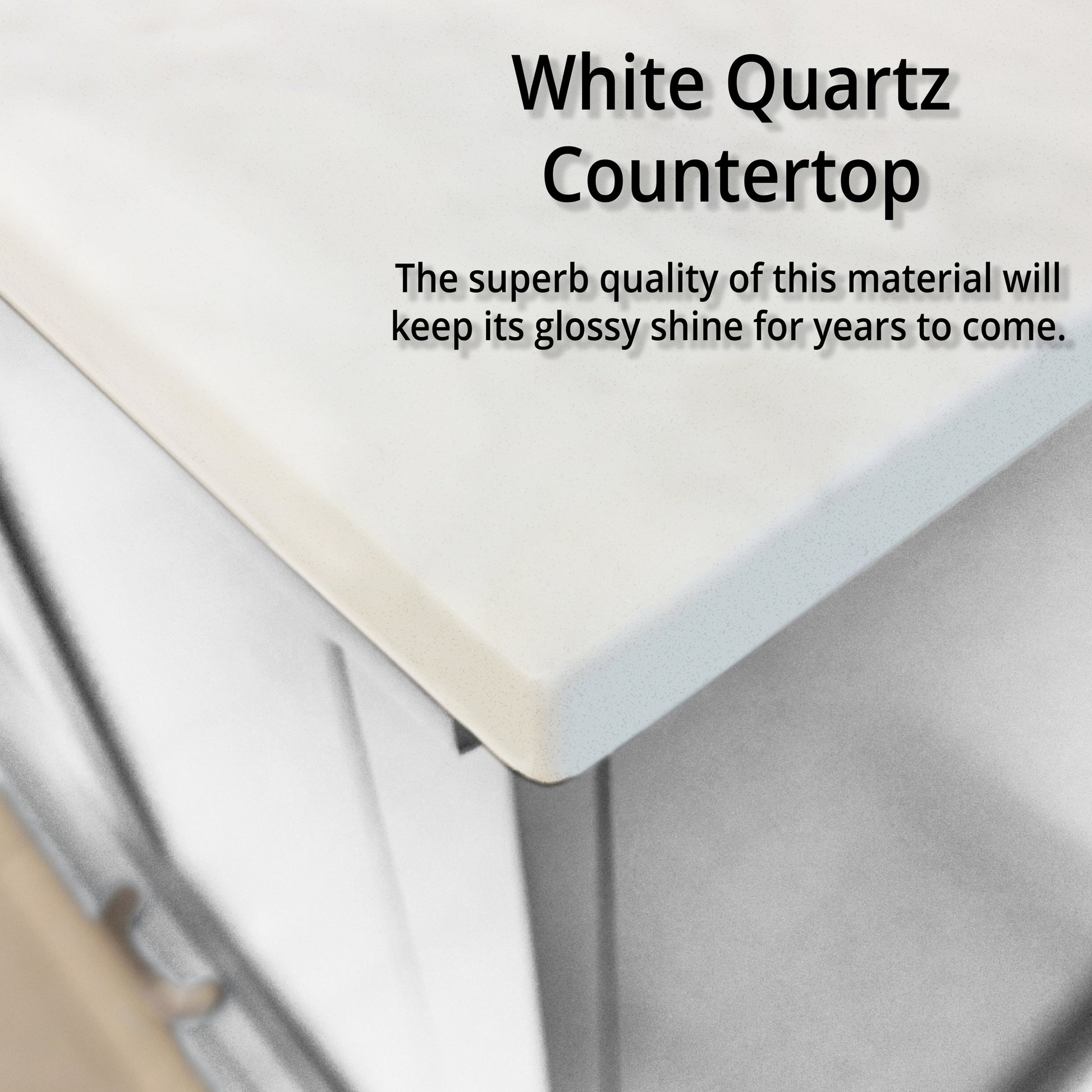 White Double Bath Vanity 80 In. W X 22 In. D, With White Quartz Top White Plywood Wood