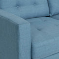 3 Seater Sofa Blue Fabric 3 Seat