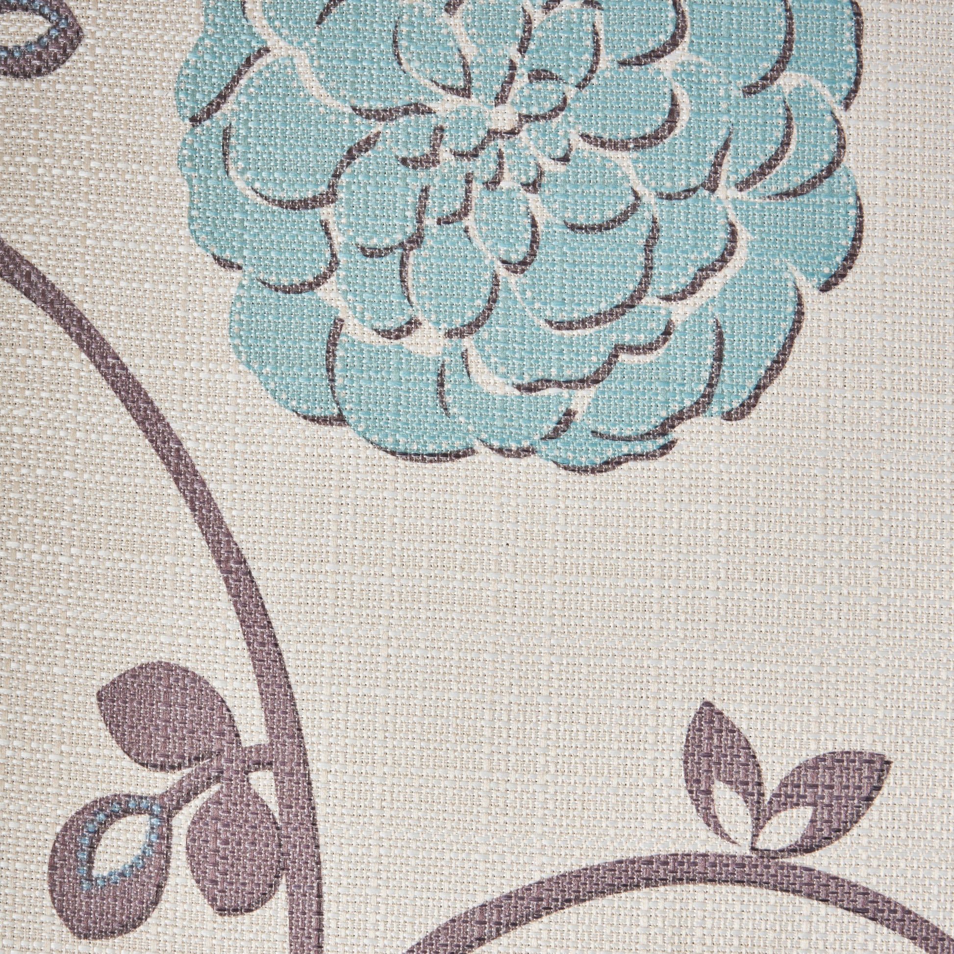 Jasmine Club Chair White Blue Fabric