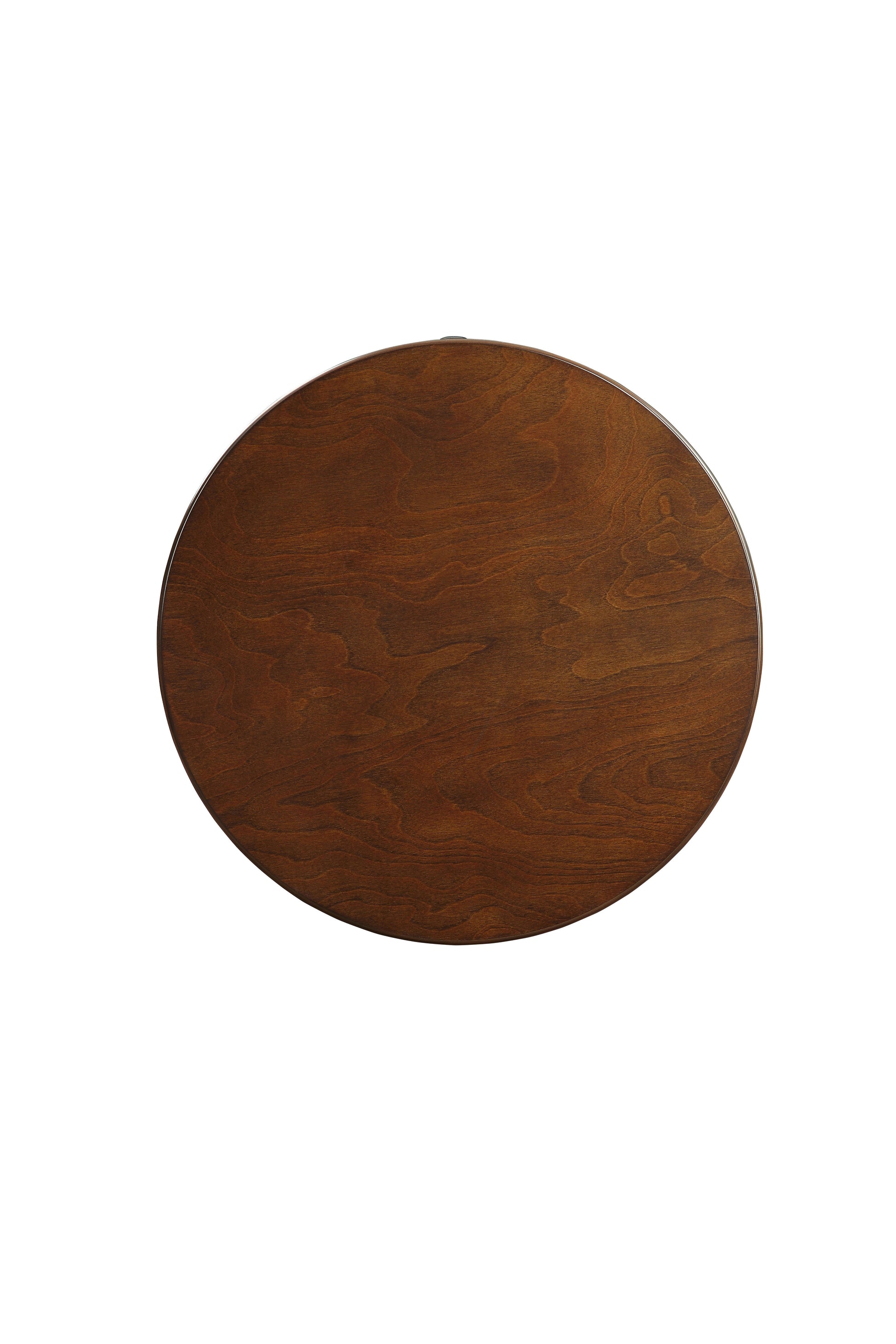 Alysa Walnut Finish Accent Table Walnut Synthetic Wood