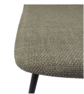 Dining Chairs Set Of 4,Modern Kitchen Dining Room Chairs,Upholstered Dining Accent Chairs In Linen Cushion Seat And Sturdy Black Metal Legs Grey Light Gray Foam Linen