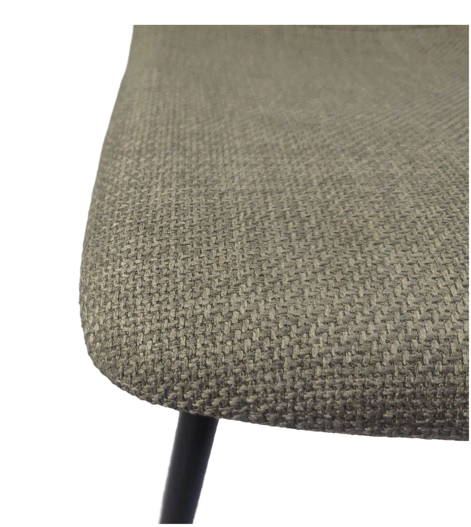 Dining Chairs Set Of 4,Modern Kitchen Dining Room Chairs,Upholstered Dining Accent Chairs In Linen Cushion Seat And Sturdy Black Metal Legs Grey Light Gray Foam Linen