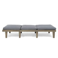 Ariana Kd Wood Chaise Lounge W Cushion Grey Wood Fabric